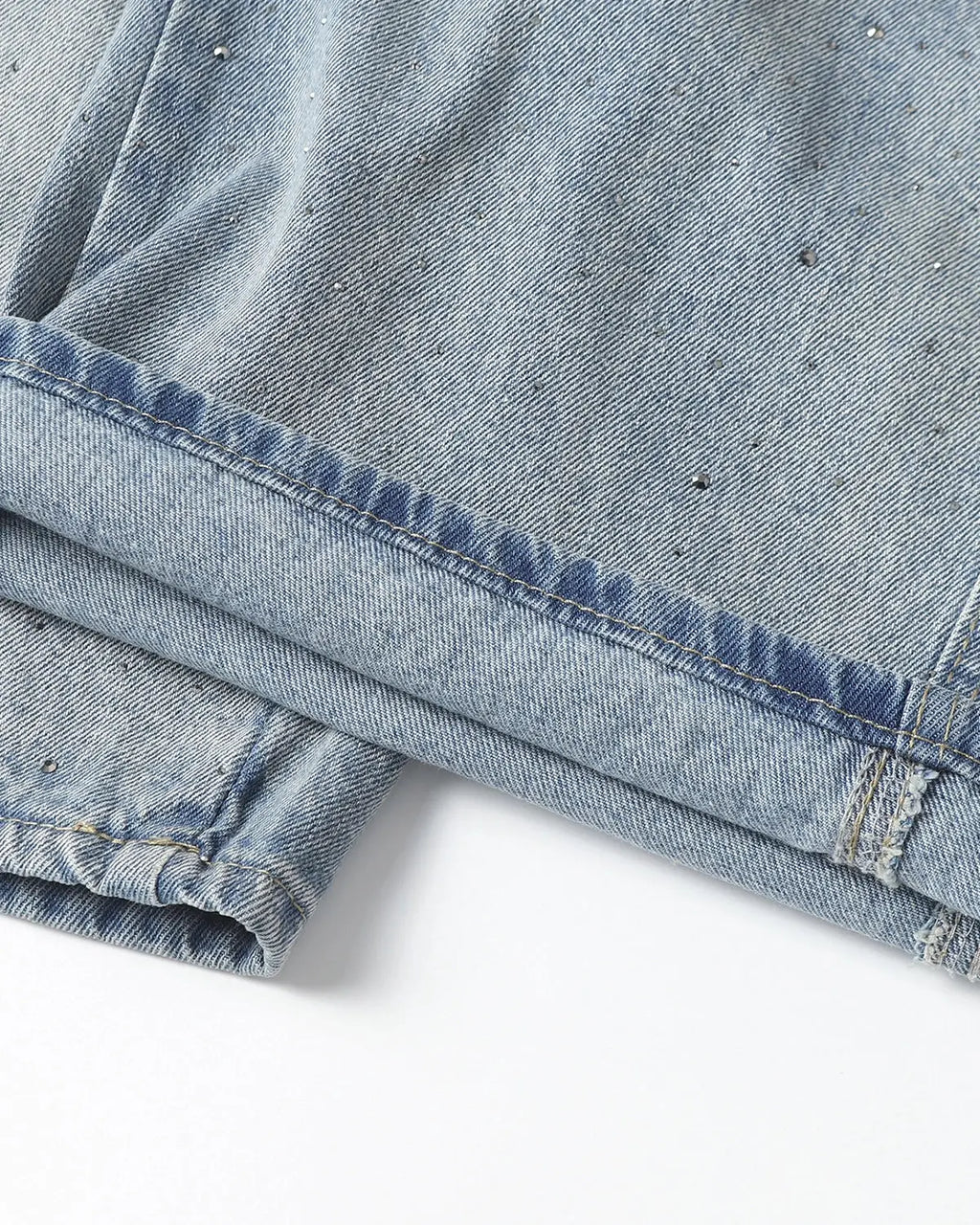 Rhinestone Baggy Barrel Jeans | Inflation Streetwear