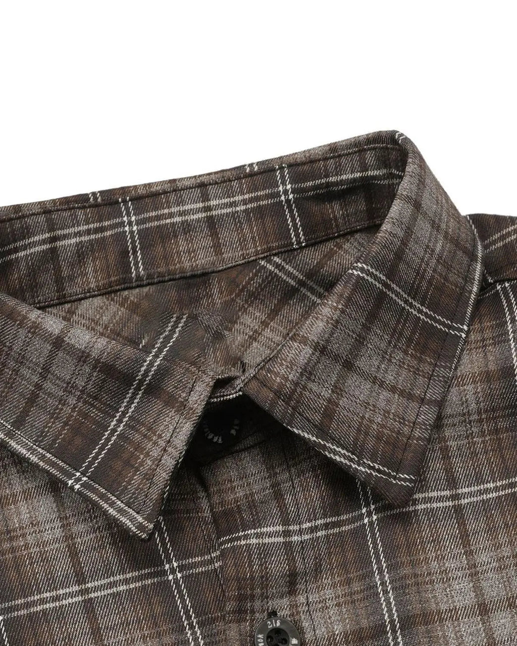 Plaid Script Embroidered Shirt | Inflation Streetwear