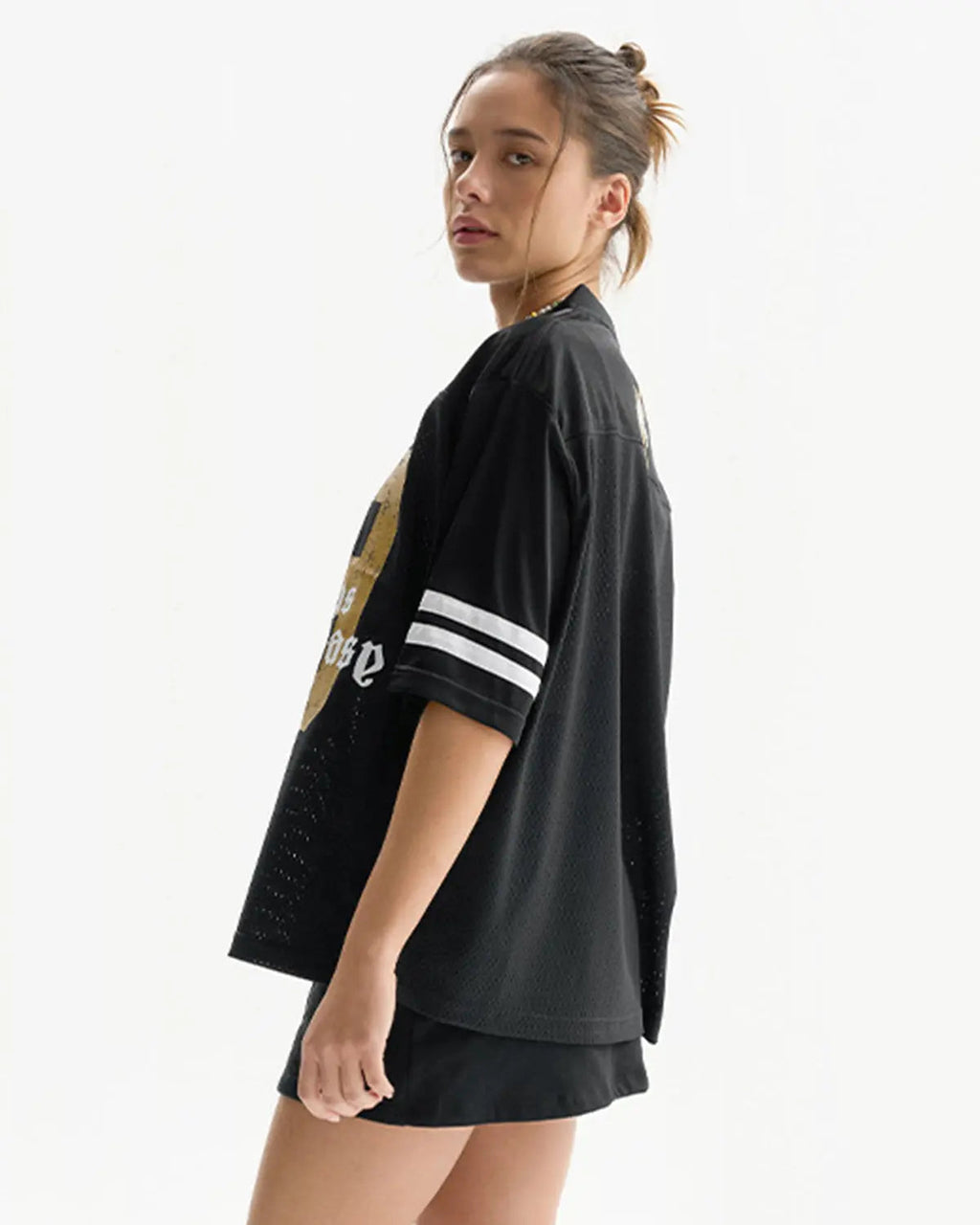 Satin Patchwork Mesh Jersey | Inflation Streetwear