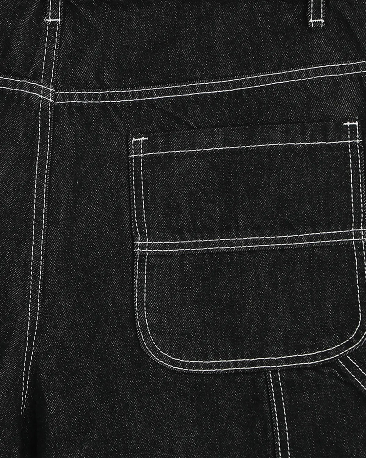 Contrast Stitching Raw Cargo Jorts | Inflation Streetwear