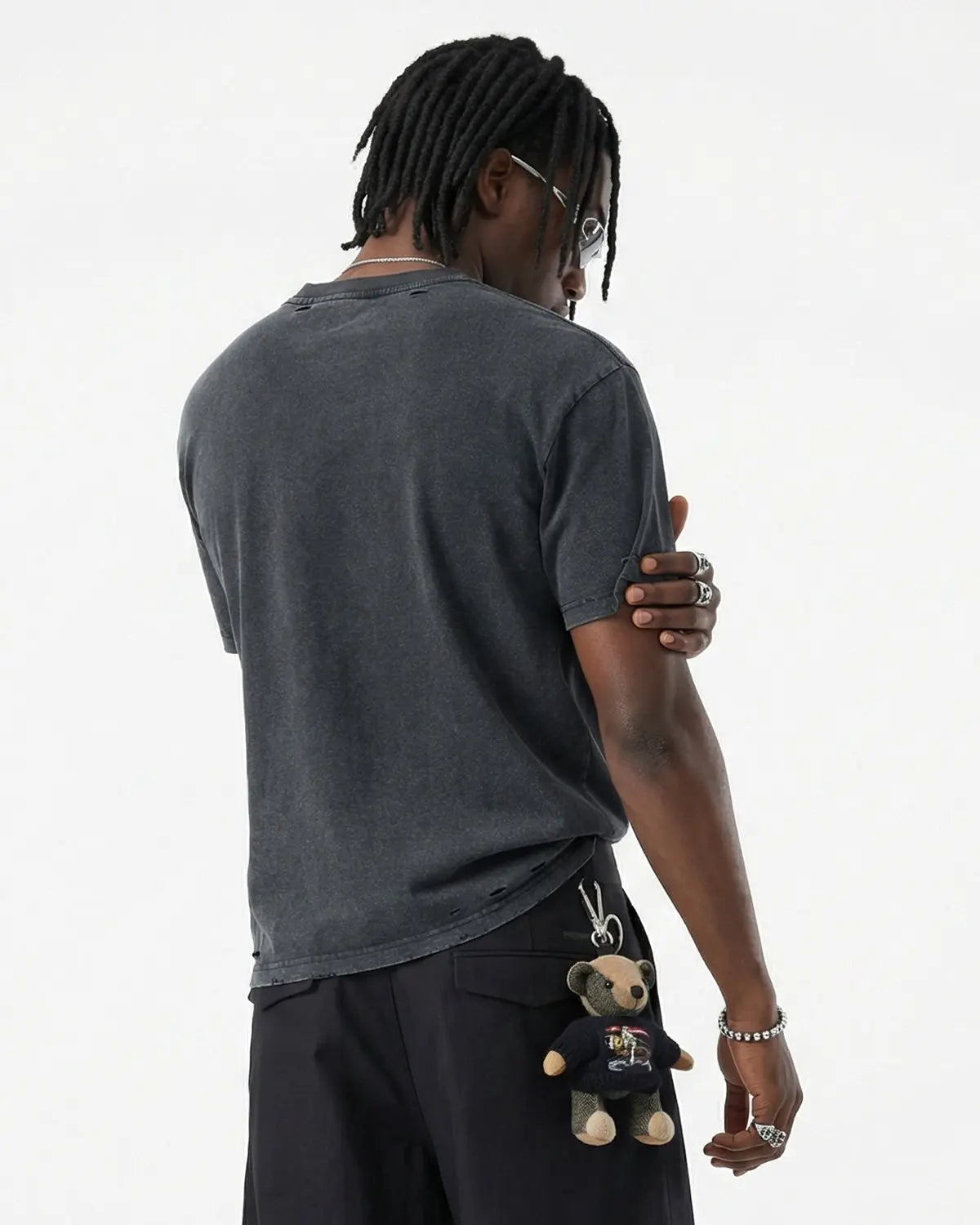Ripped Distressed Washed Oversized T-Shirt | Inflation Streetwear
