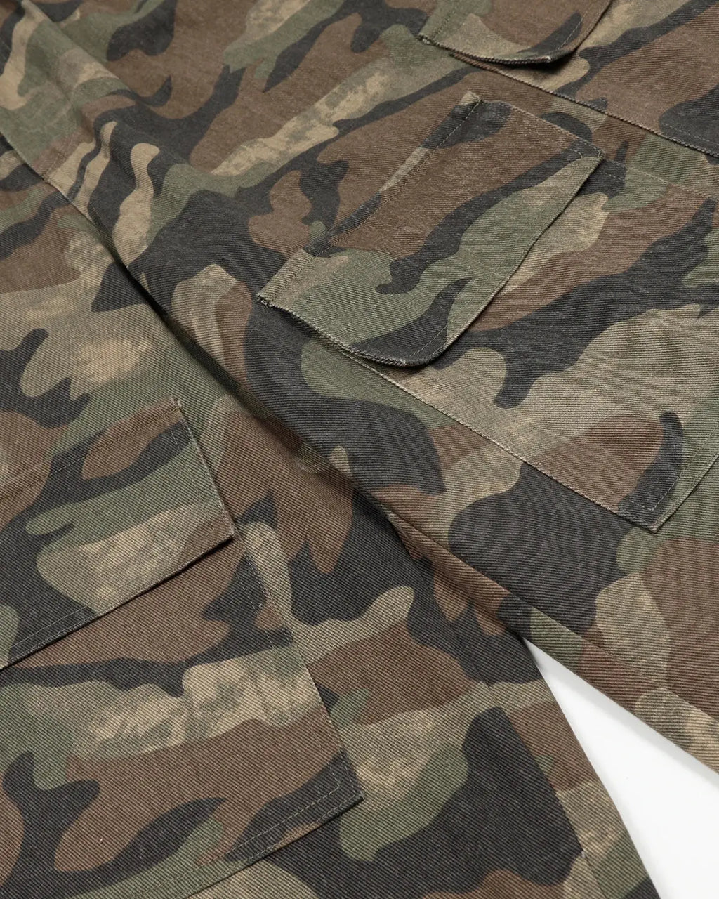 Grey Camo Utility Longline Shorts | Inflation Streetwear
