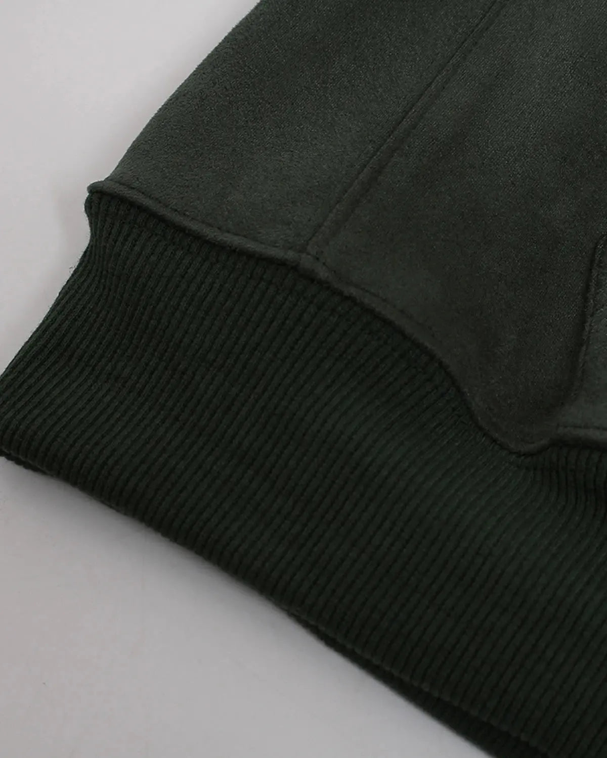 Suede Patch Embroidery Zip Hoodie | Inflation Streetwear