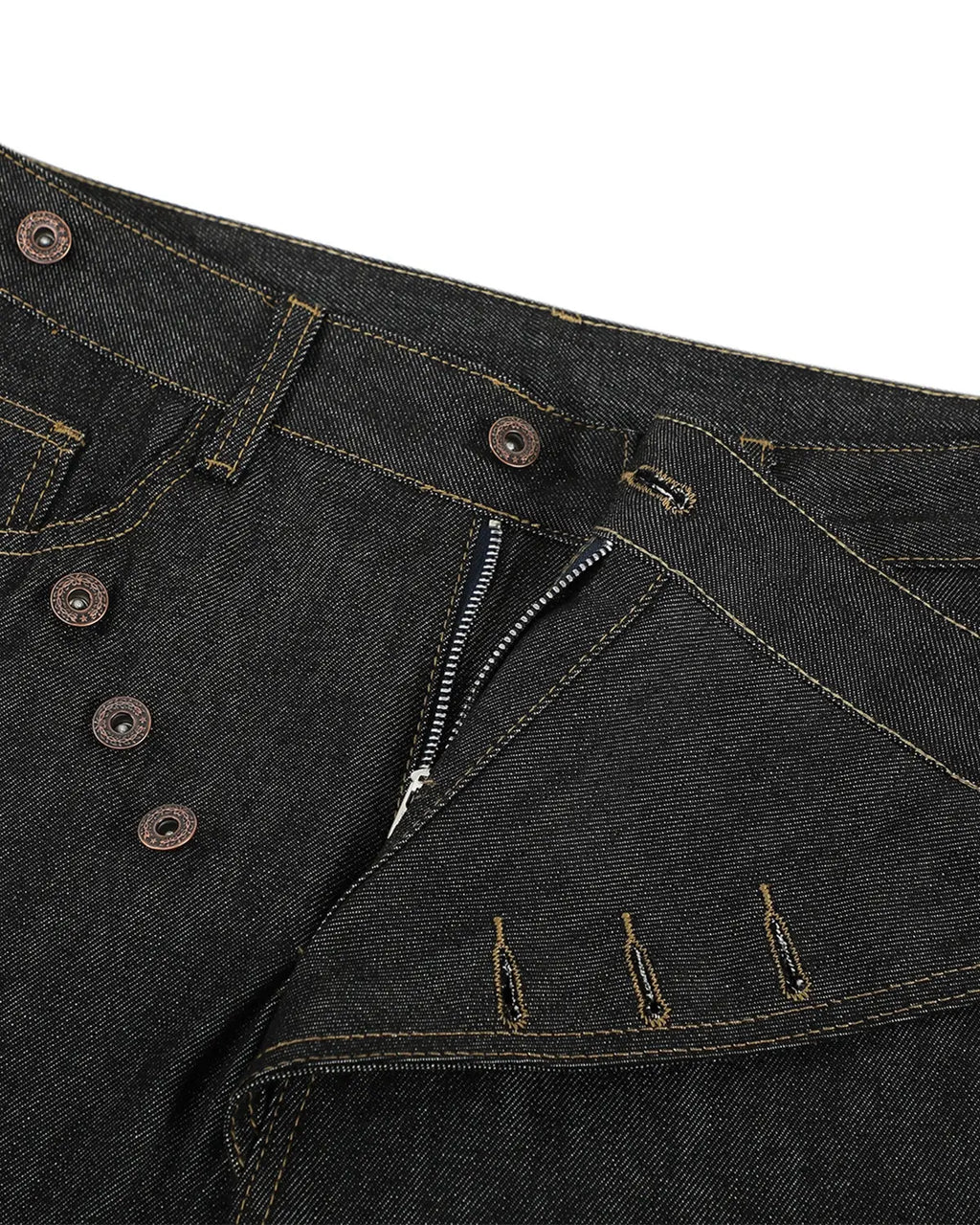 Asymmetric Buttons Bootcut Jeans | Inflation Streetwear