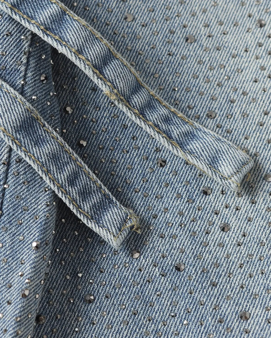 Rhinestone Baggy Barrel Jeans | Inflation Streetwear