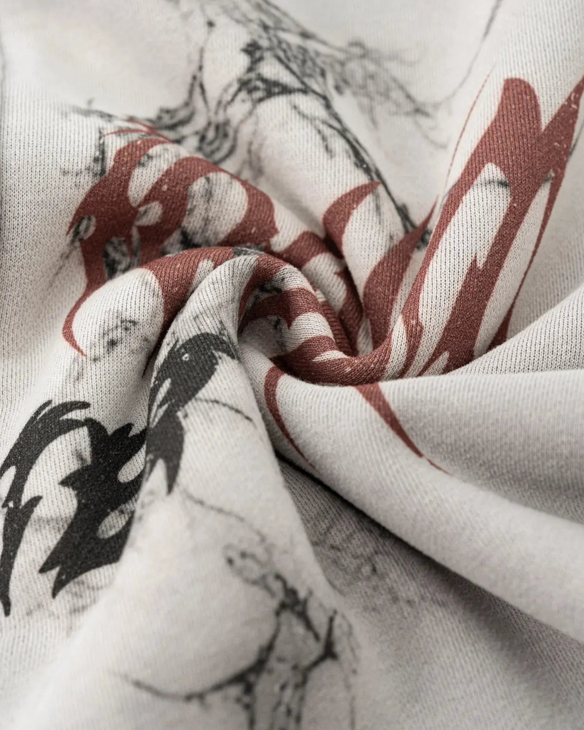 INFLATION Washed Graphic Zip Up Hoodies