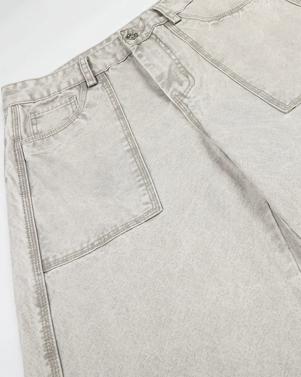 Deconstructed Distressed Barrel Jeans | Inflation Streetwear