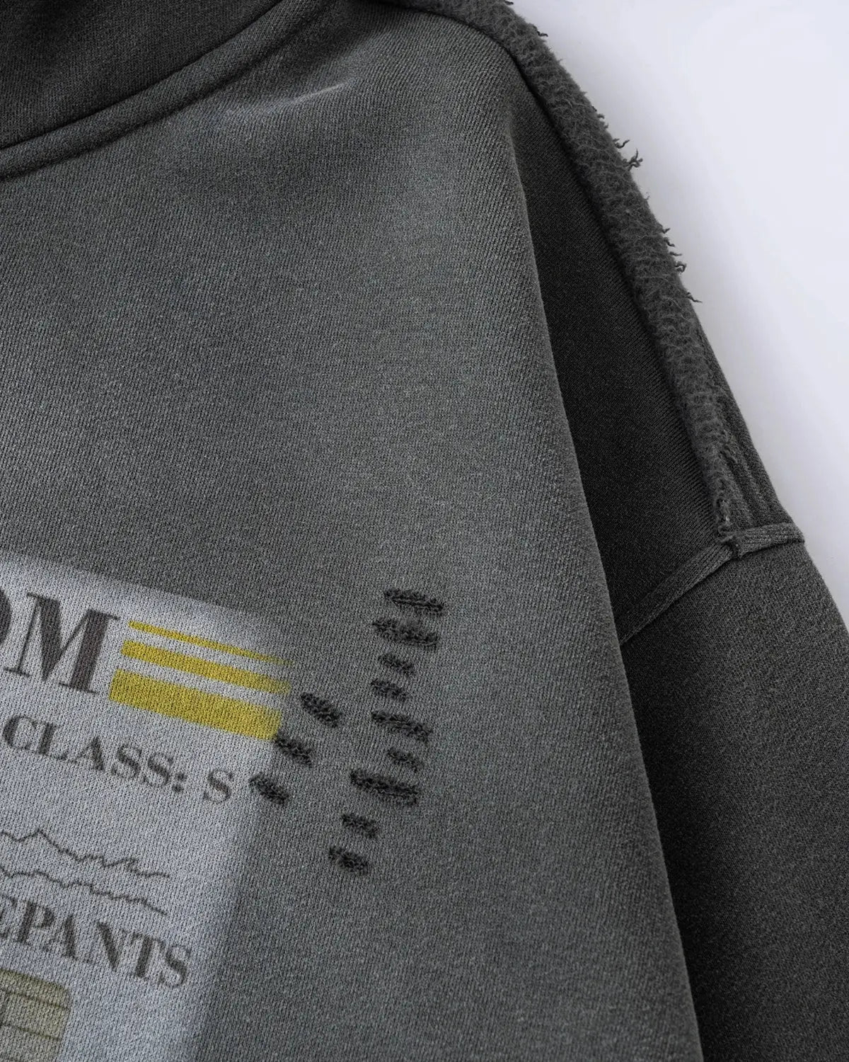 Graphic Ripped Washed Zip Up Hoodies | Inflation Streetwear