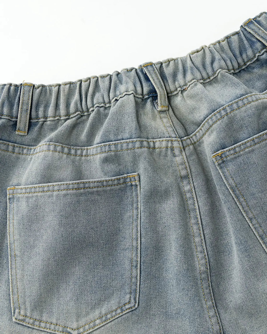 Structured Washed Denim Shorts | Inflation Streetwear