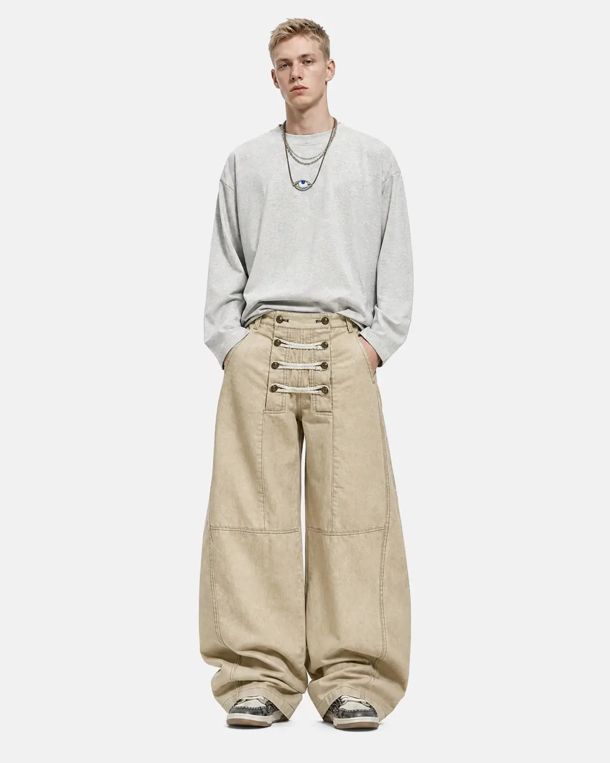 Braided Rope Barrel Pants | Inflation Streetwear