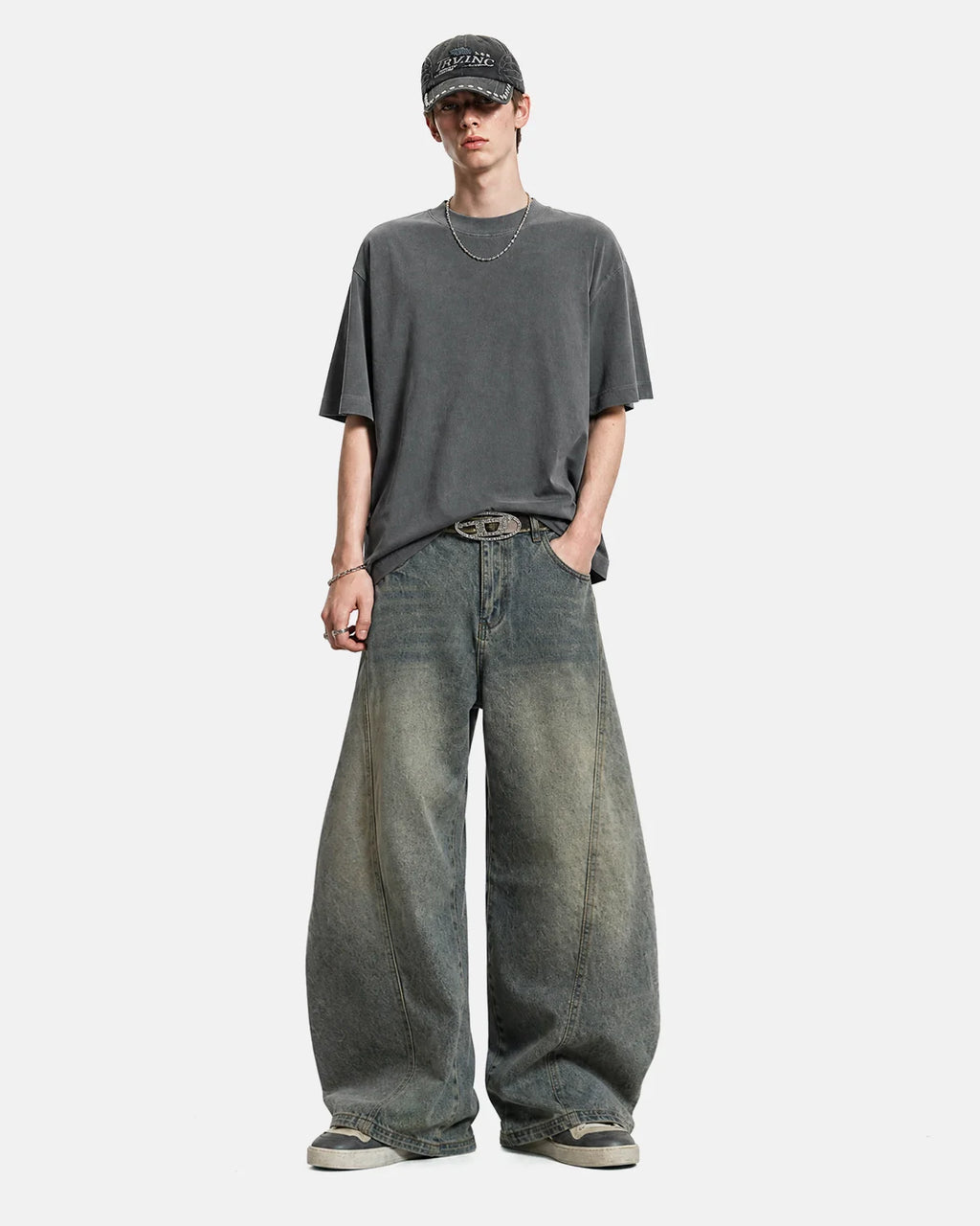 Acid Washed Cotton T-Shirt | Inflation Streetwear