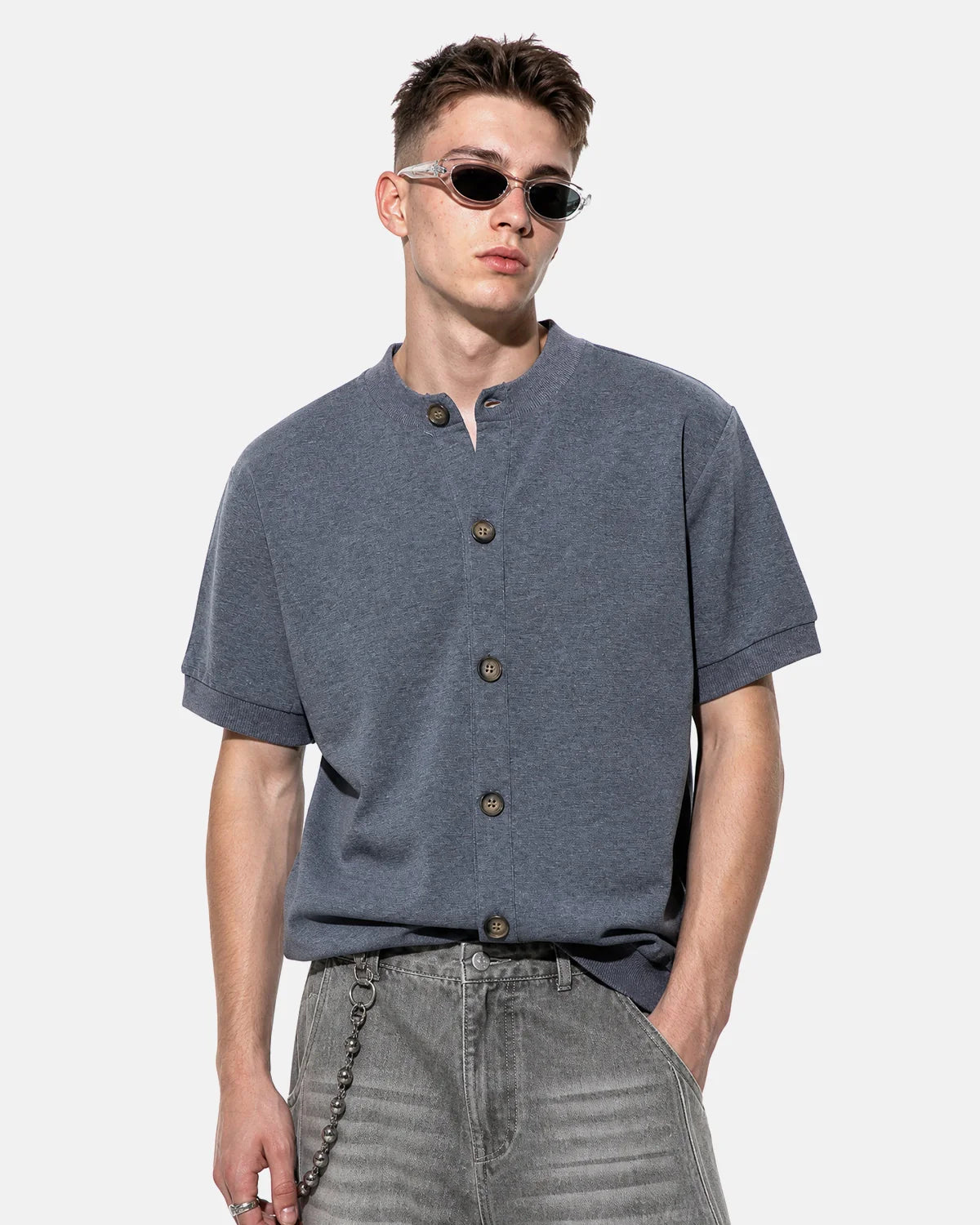 Old Money Short Sleeve Button Cardigan | Inflation Streetwear