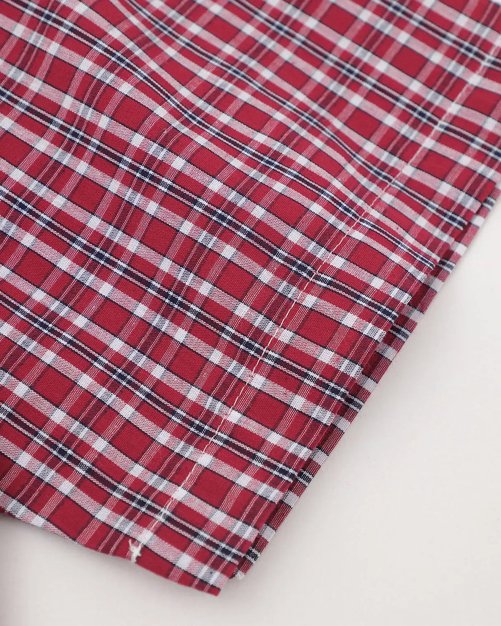 Plaid Script Embroidered Short-Sleeve Shirt | Inflation Streetwear