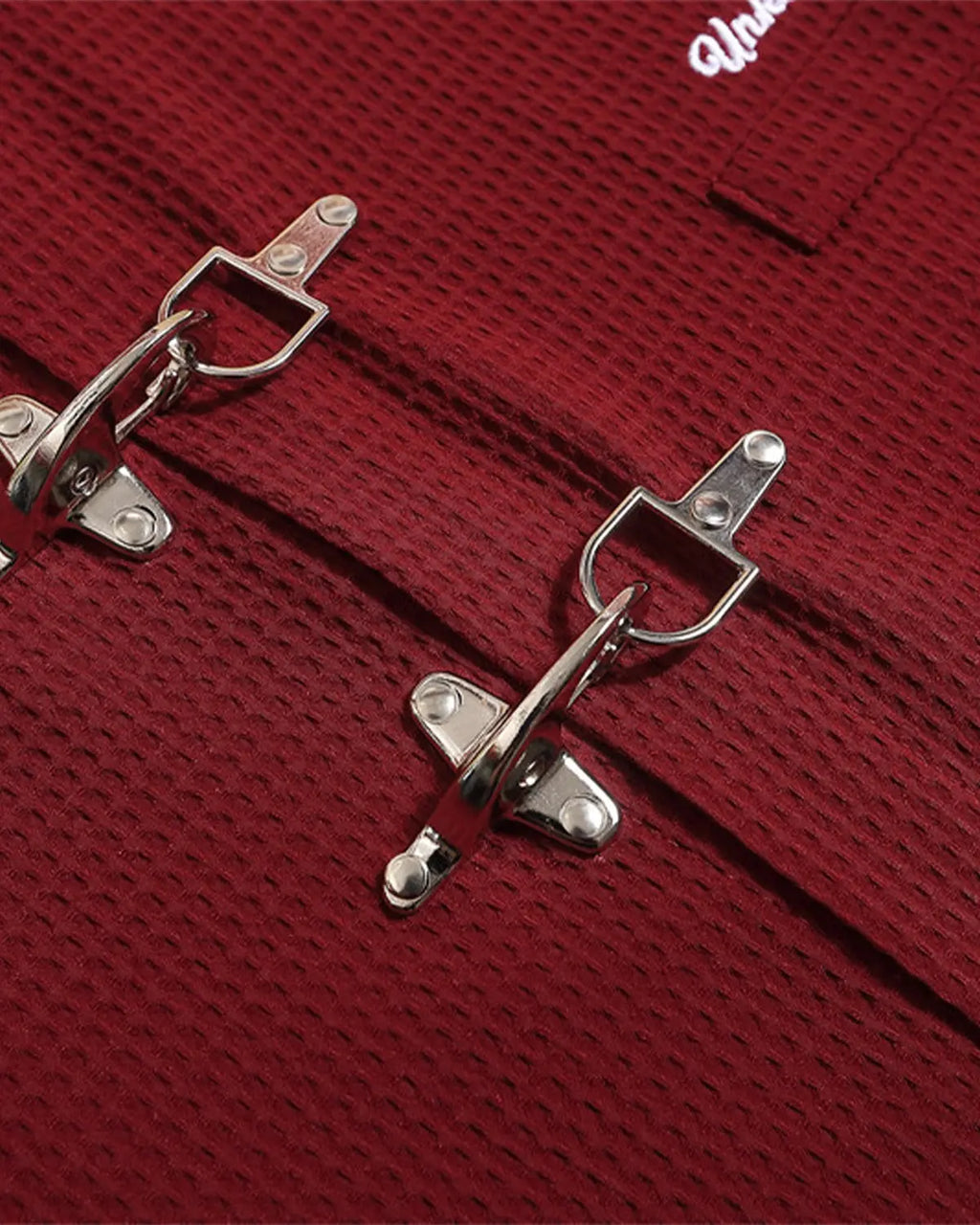 Waffle Shirt with Metal Clasp Detail | Inflation Streetwear