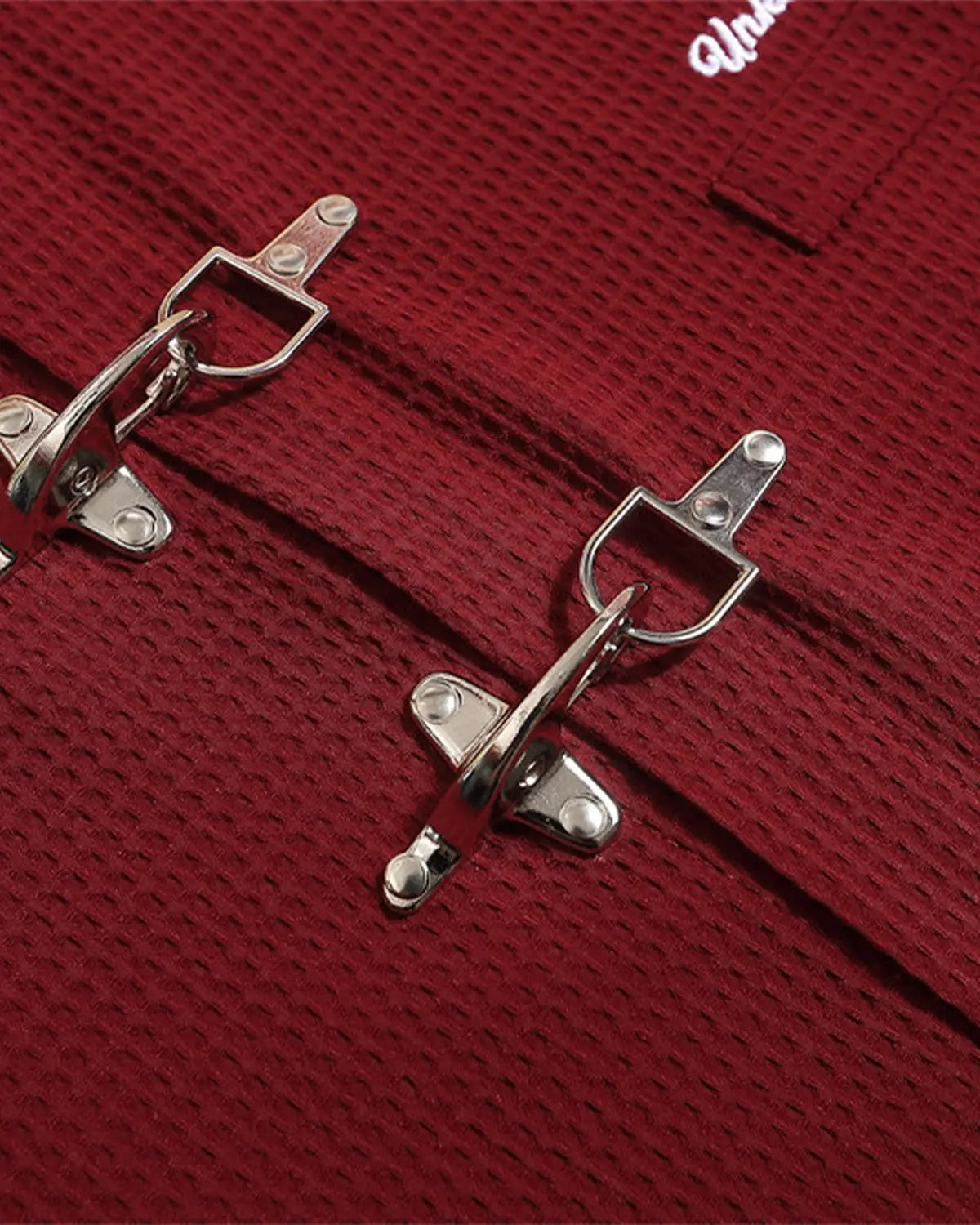 Waffle Shirt with Metal Clasp Detail | Inflation Streetwear