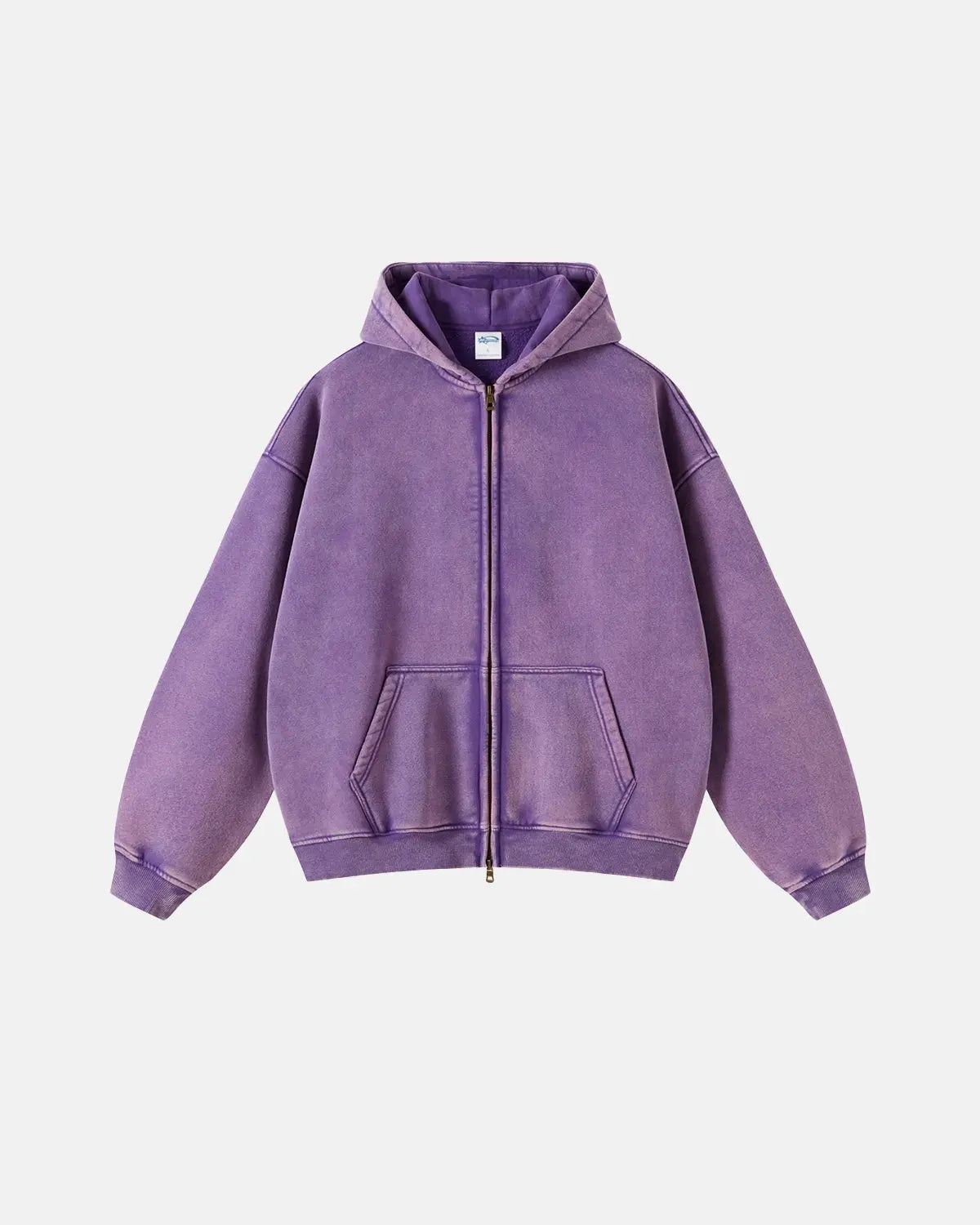 INFLATION Vintage Washed Zip Up Hoodie