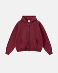 Vintage Washed Fleece Boxy Zip Hoodie | Inflation Streetwear