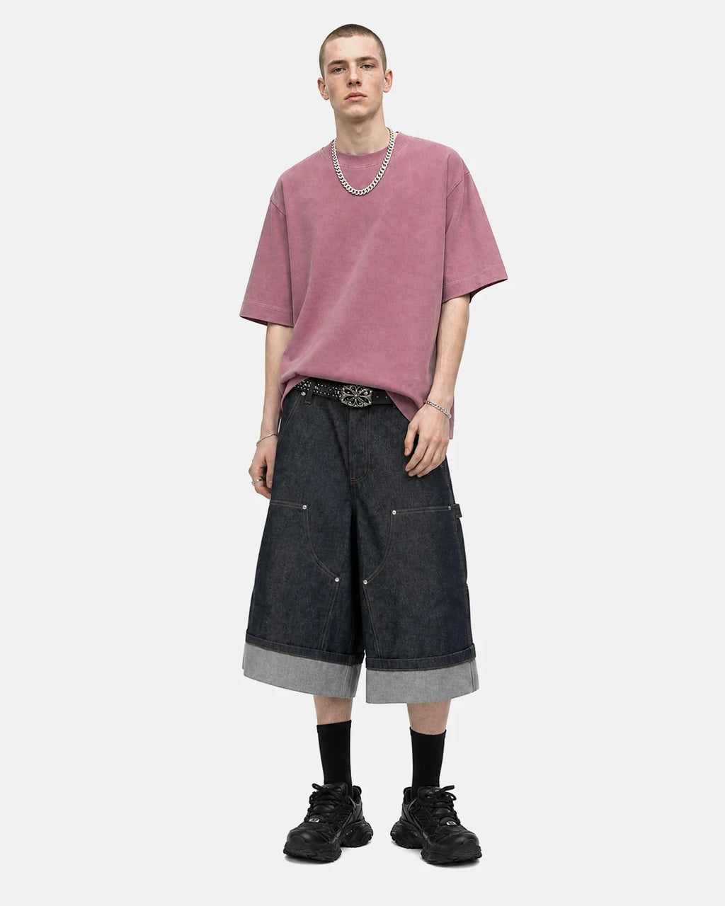 Acid Washed Cotton T-Shirt | Inflation Streetwear