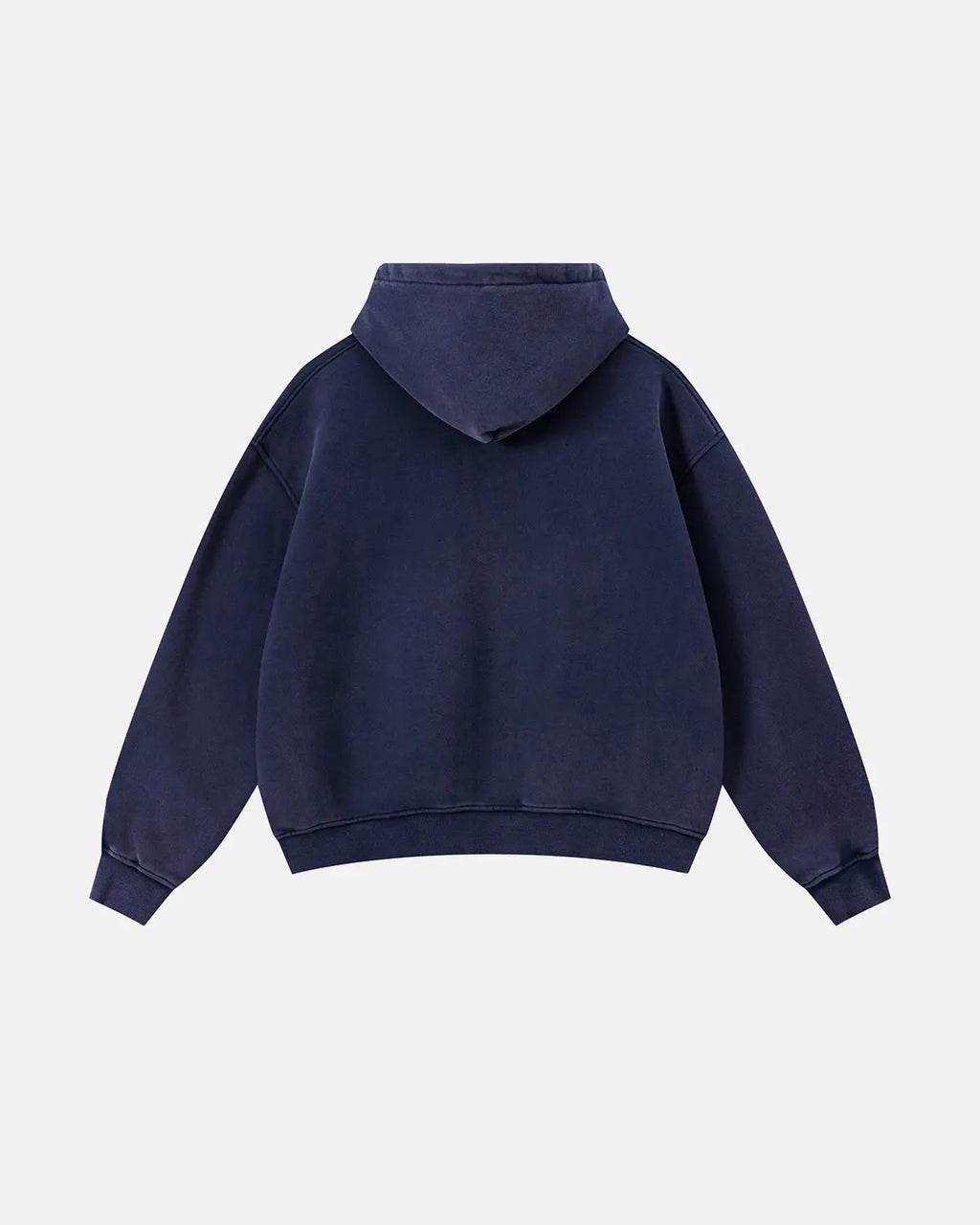 Vintage Washed Fleece Boxy Zip Hoodie | Inflation Streetwear