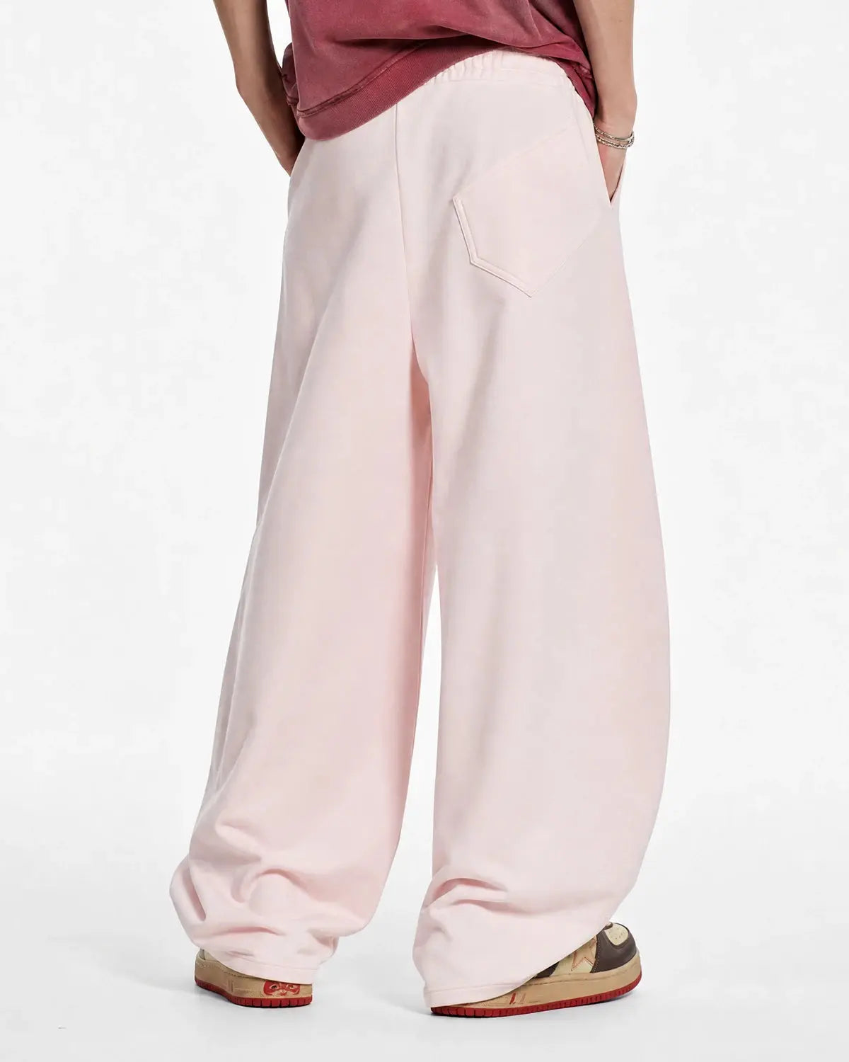 Curved Wide-Leg Sweatpants | Inflation Streetwear