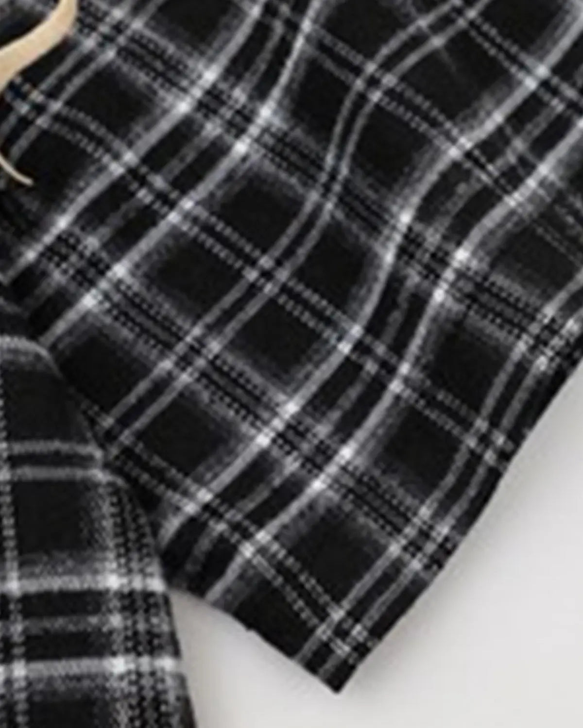 Lettering Embroidery Plaid Shirts | Inflation Streetwear
