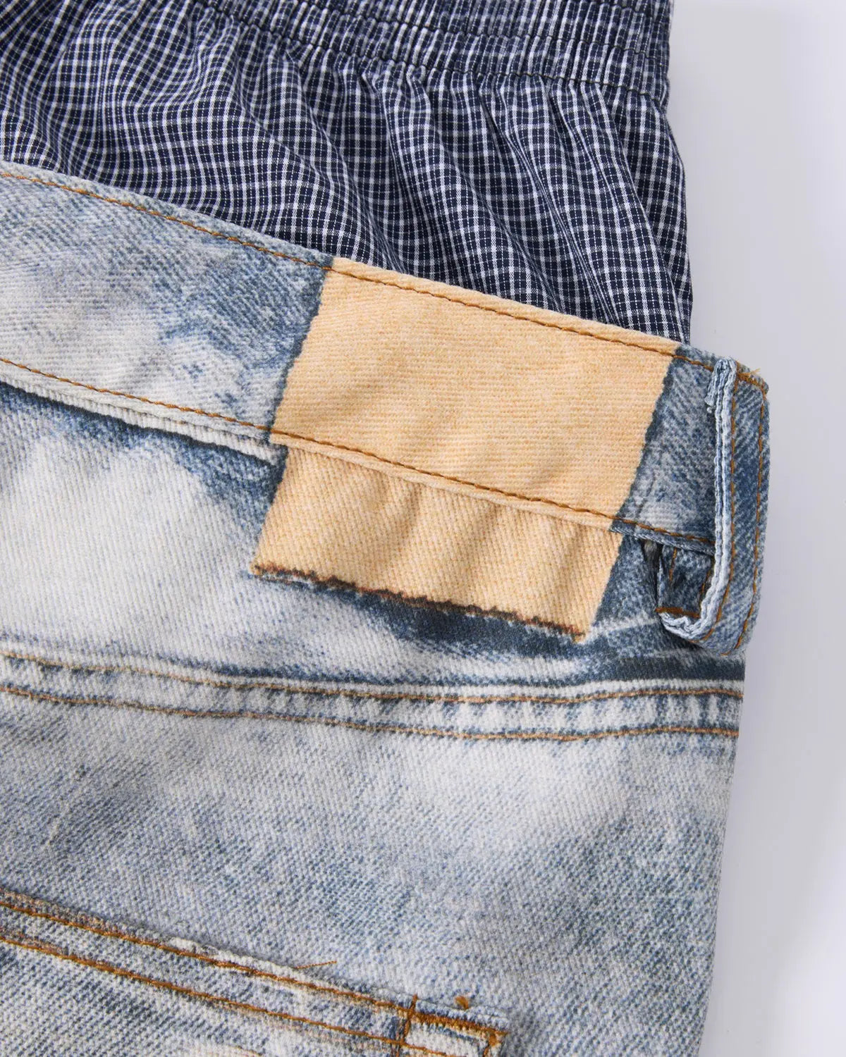 Layered Digital Print Baggy Jeans | Inflation Streetwear