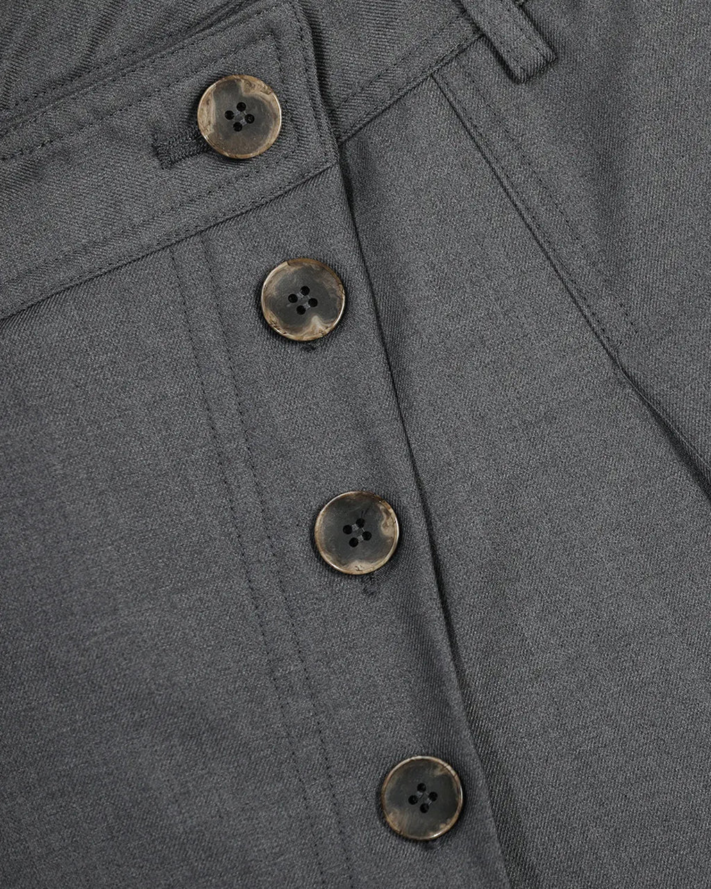 Asymmetric Pleated Barrel-Leg Suit Pants | Inflation Streetwear