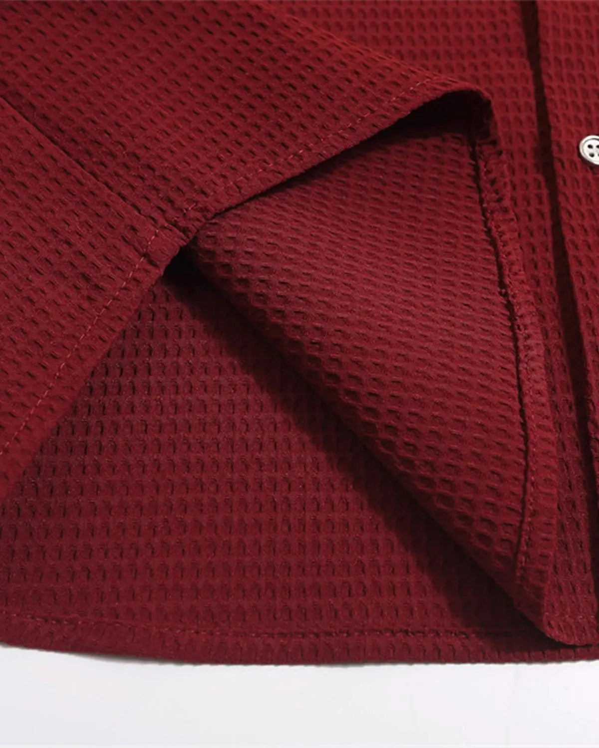 Waffle Shirt with Metal Clasp Detail | Inflation Streetwear