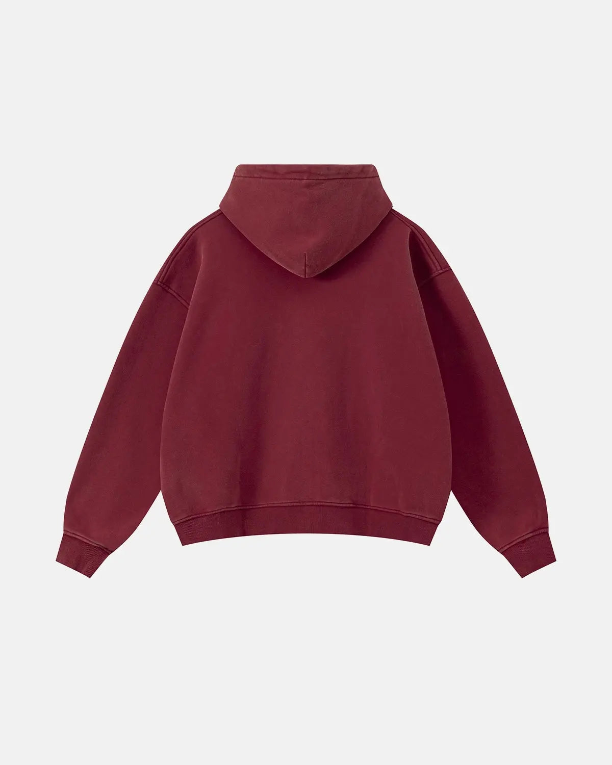 Vintage Washed Fleece Boxy Zip Hoodie | Inflation Streetwear