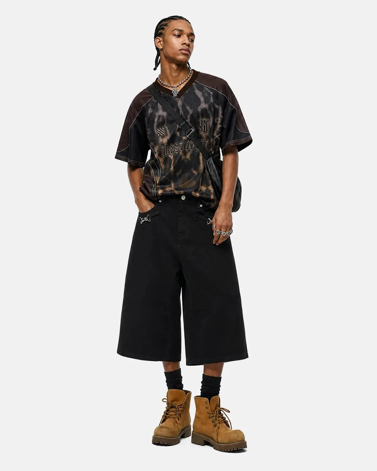 Back Buckle Longline Casual Shorts | Inflation Streetwear