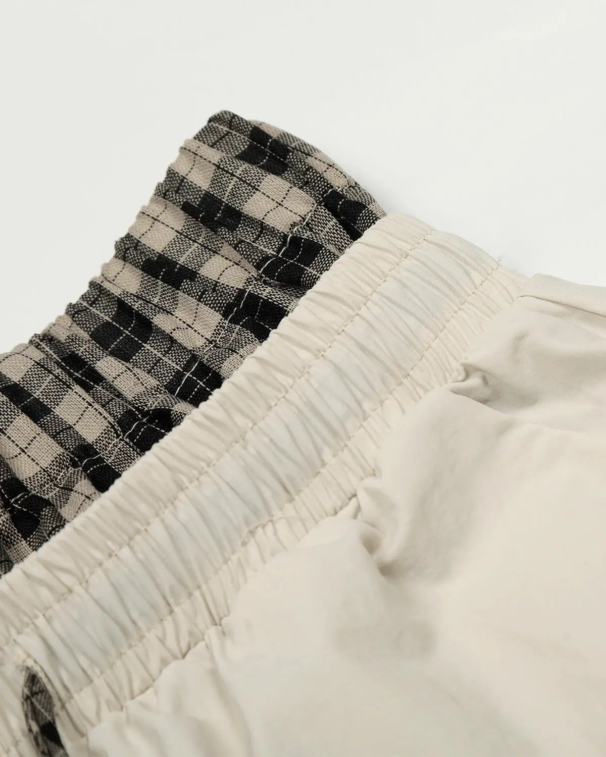 Plaid Double Waist Baggy Track Pants | Inflation Streetwear