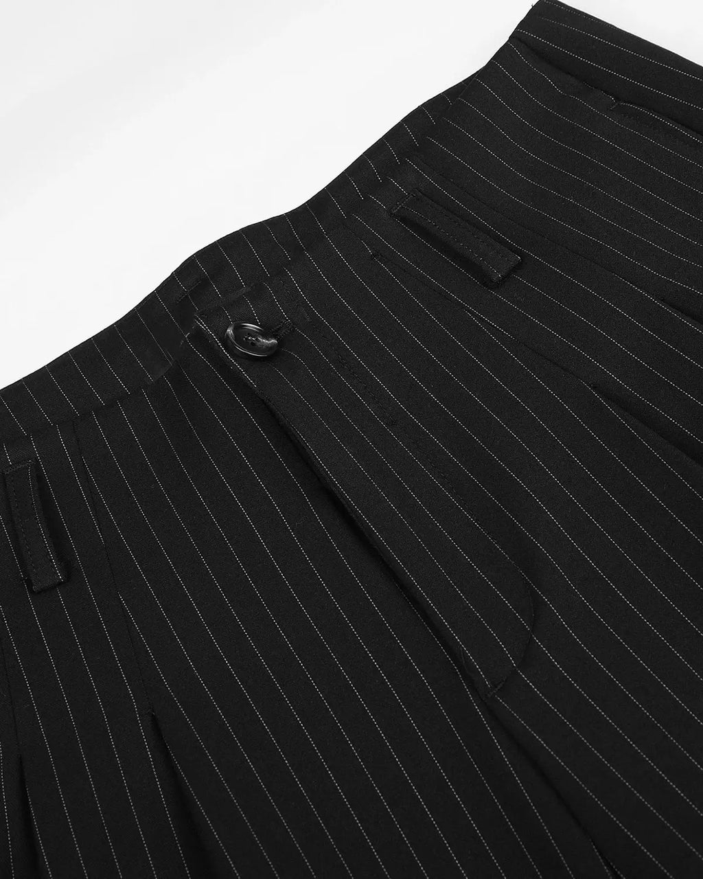 Pinstripe Pleated Barrel Tailored Pants | Inflation Streetwear