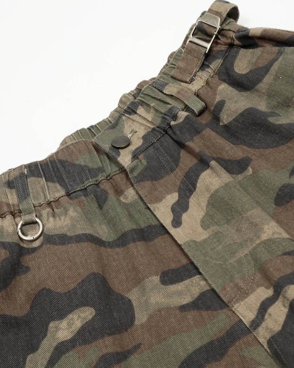 Grey Camo Utility Longline Shorts | Inflation Streetwear