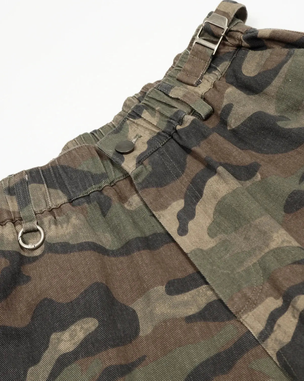 Grey Camo Utility Longline Shorts | Inflation Streetwear