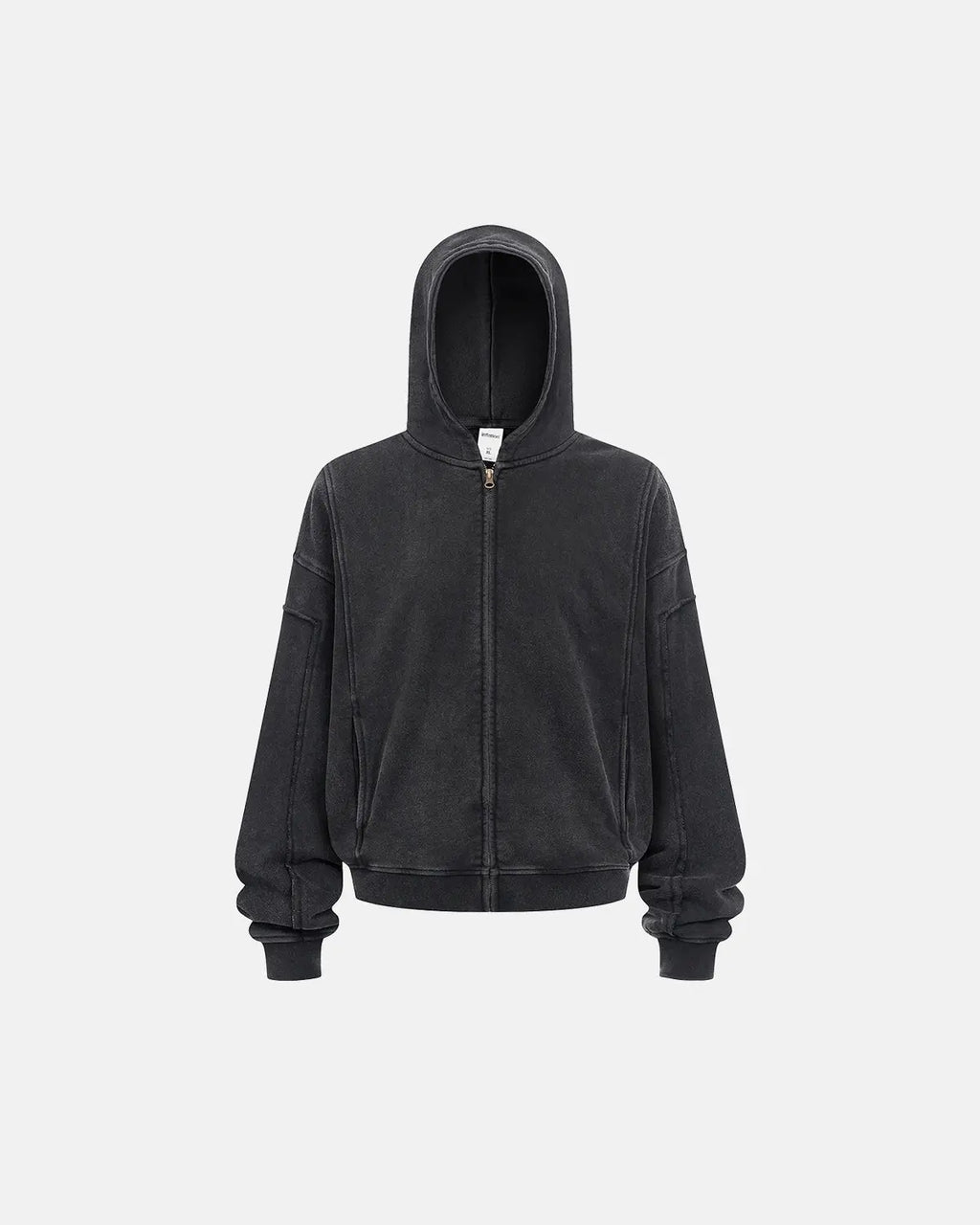 Acid Wash Stitching Zip Up Hoodies | Inflation Streetwear