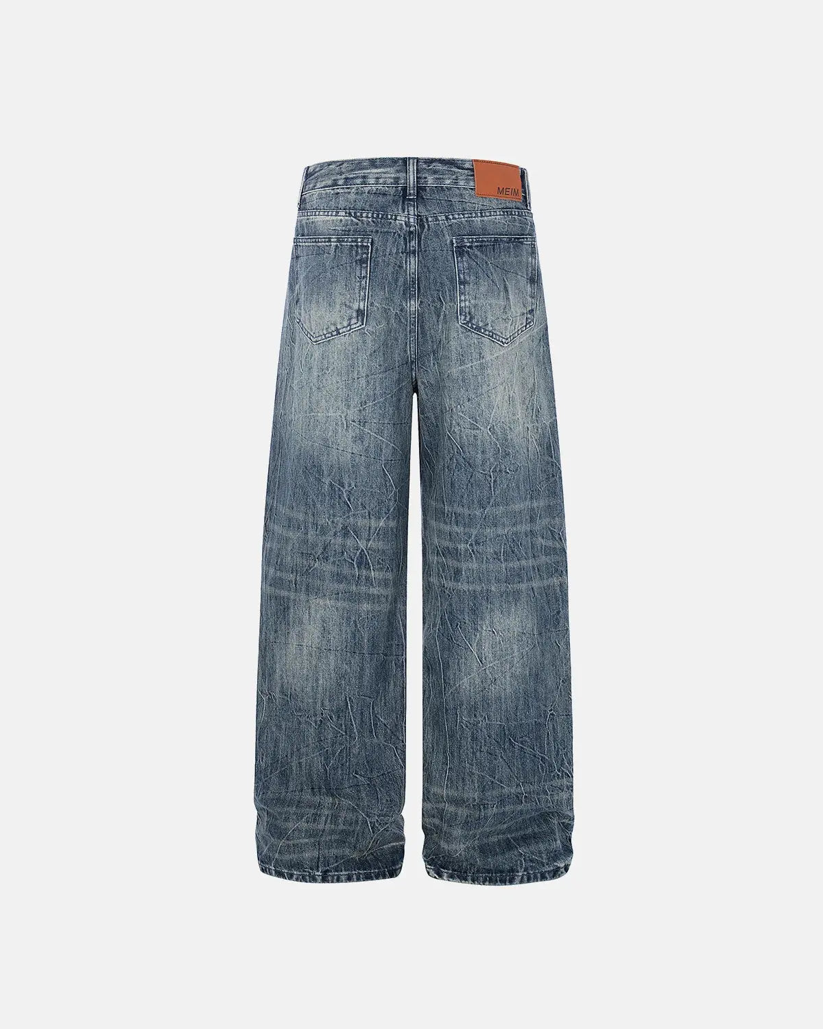 Textured Wash Baggy Jeans | Inflation Streetwear