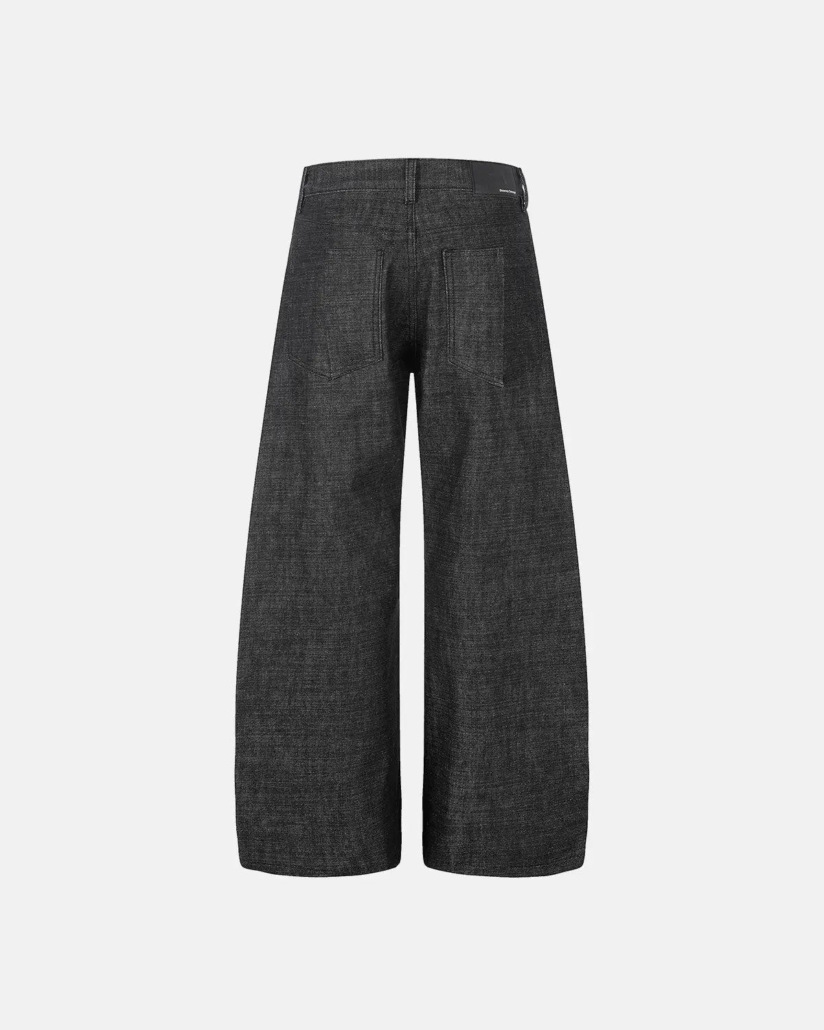Button Detail Deconstructed Raw Baggy Jeans | Inflation Streetwear
