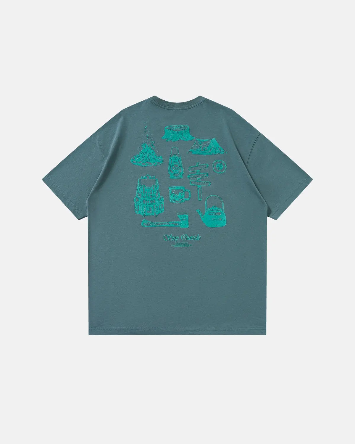 Camping Graphic Cotton Tees | Inflation Streetwear