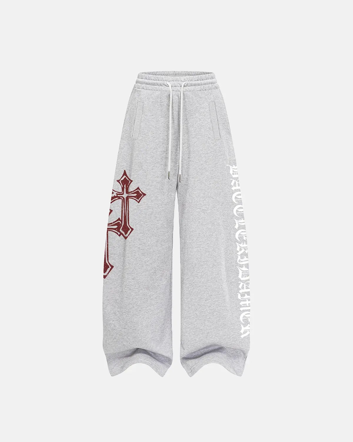 Cross Print Baggy Sweatpants | Inflation Streetwear