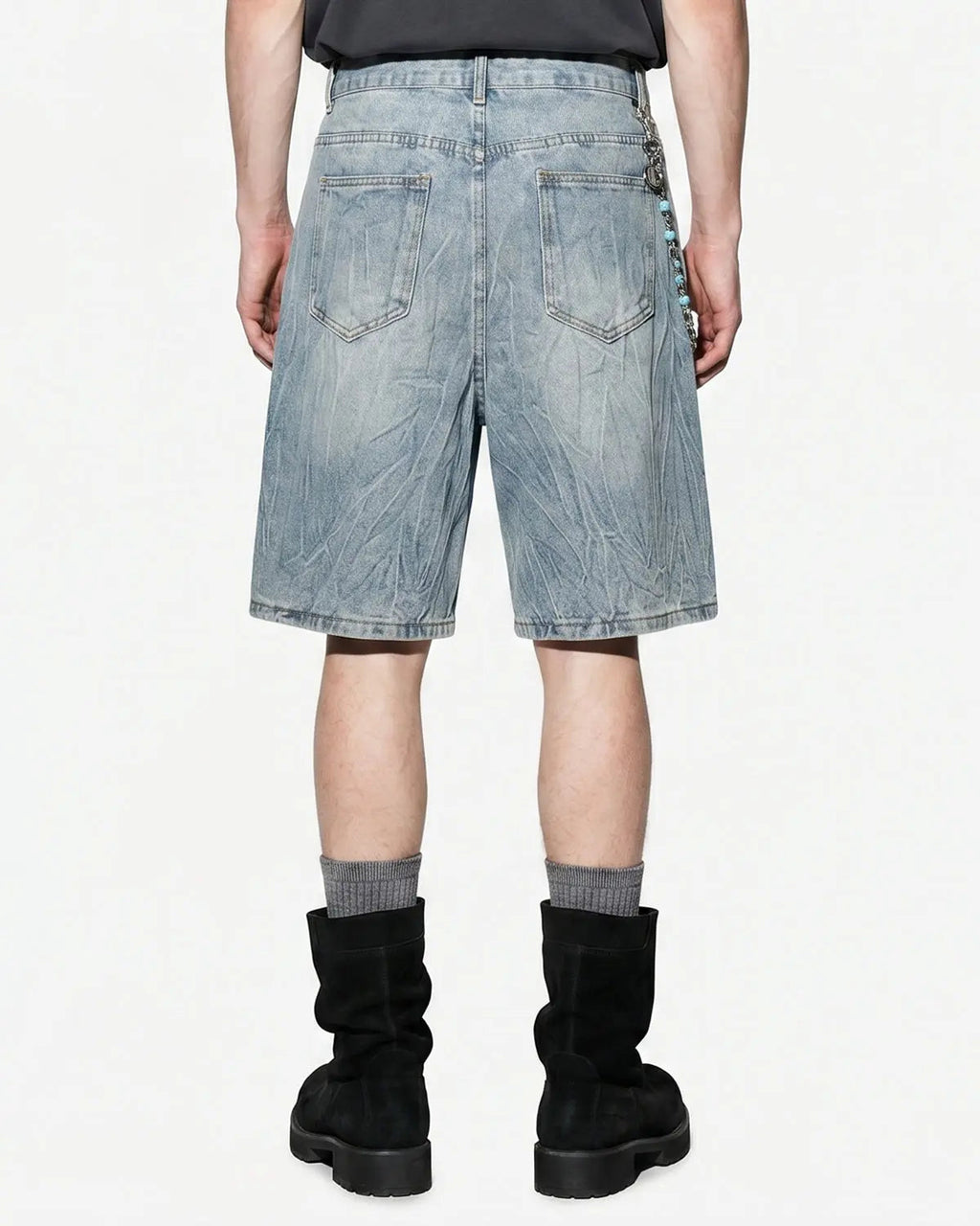 Textured Washed Longline Jorts | Inflation Streetwear