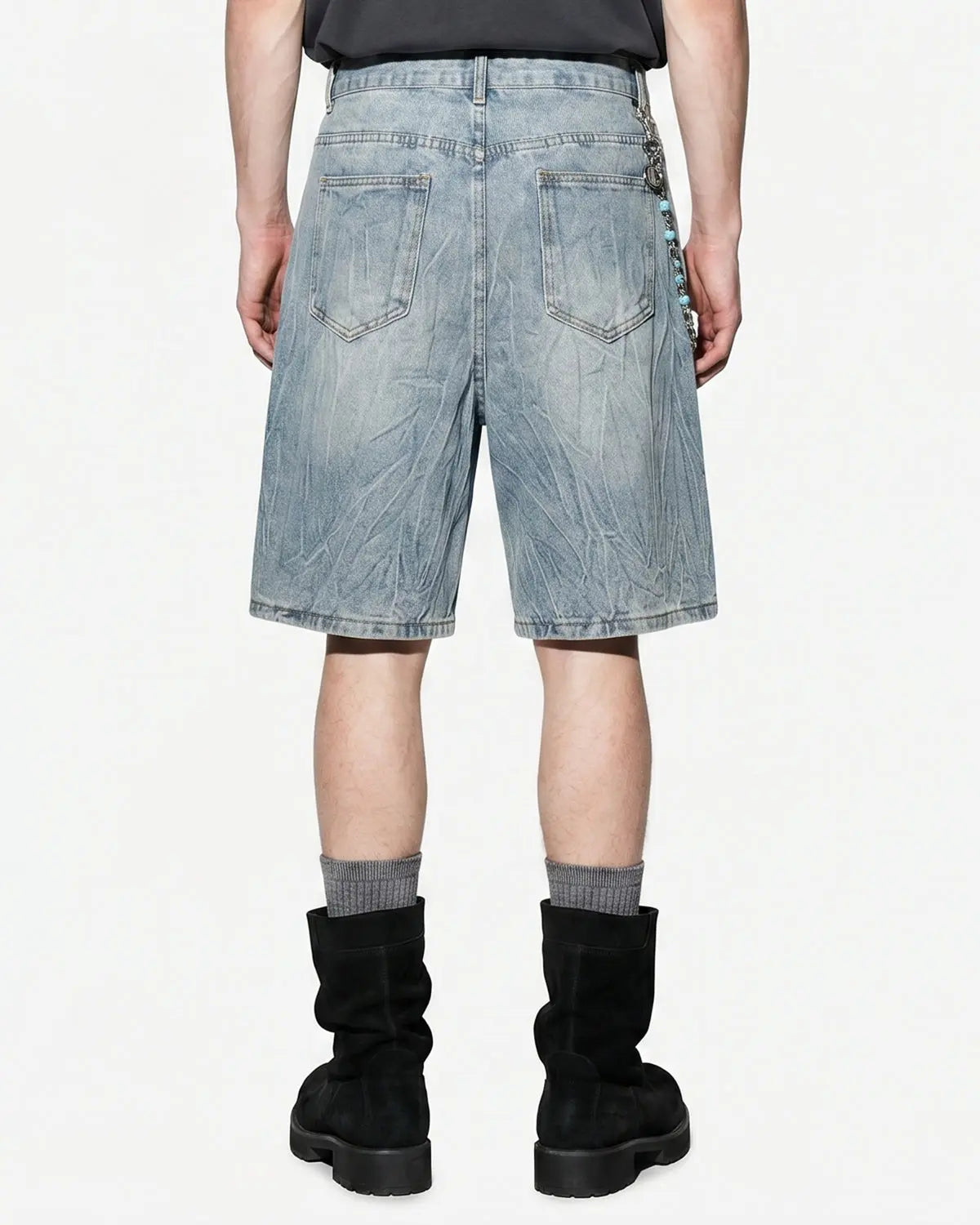 Textured Washed Longline Jorts | Inflation Streetwear