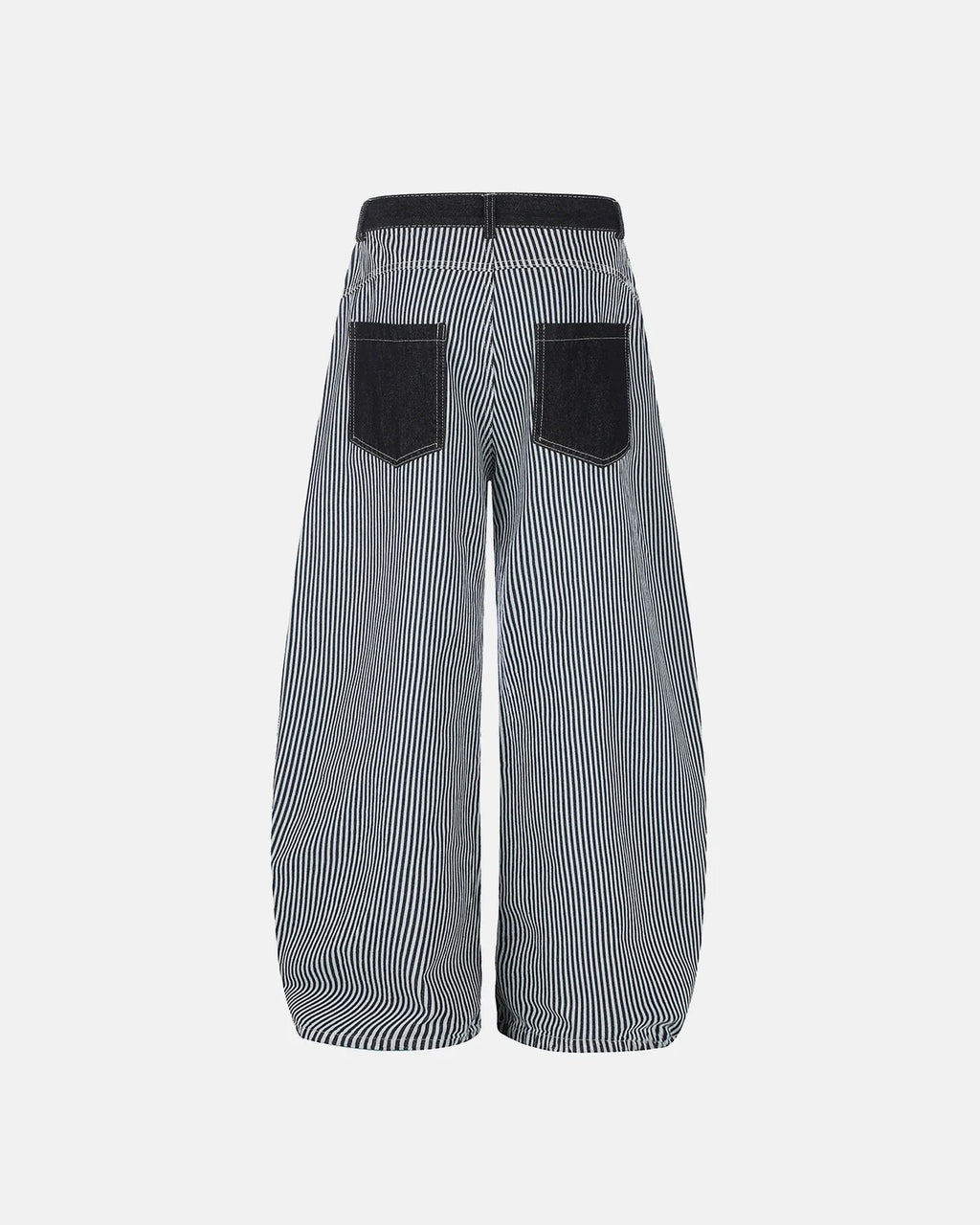 Striped Patch Pocket Baggy Jeans | Inflation Streetwear