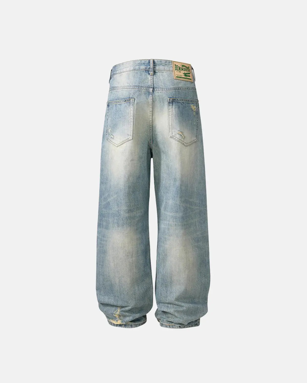 Distressed Ripped Straight-Leg Jeans | Inflation Streetwear