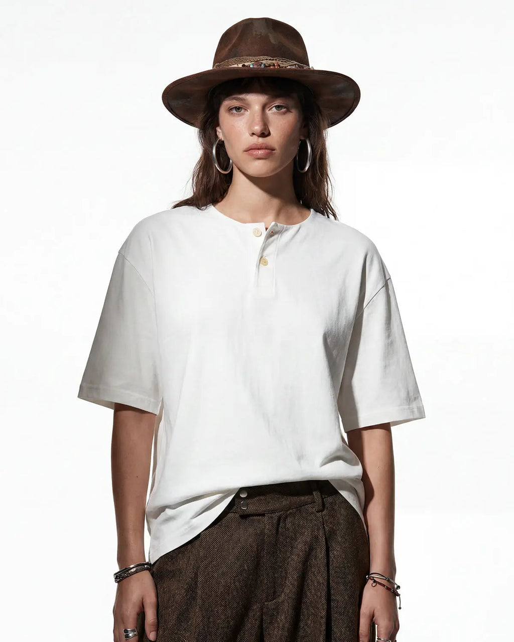 Old Money Henley Collar T-Shirt | Inflation Streetwear