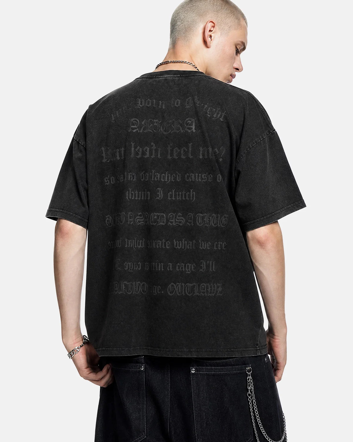 Puff Print Washed T-Shirt | Inflation Streetwear