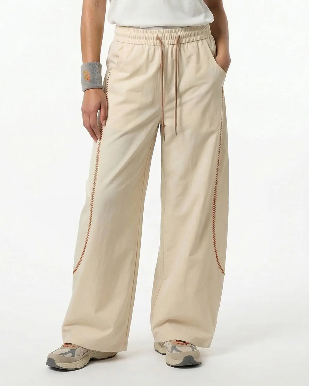 AirFlow Contrast Embroidered Track Pants | INFLATION TECHLATION™