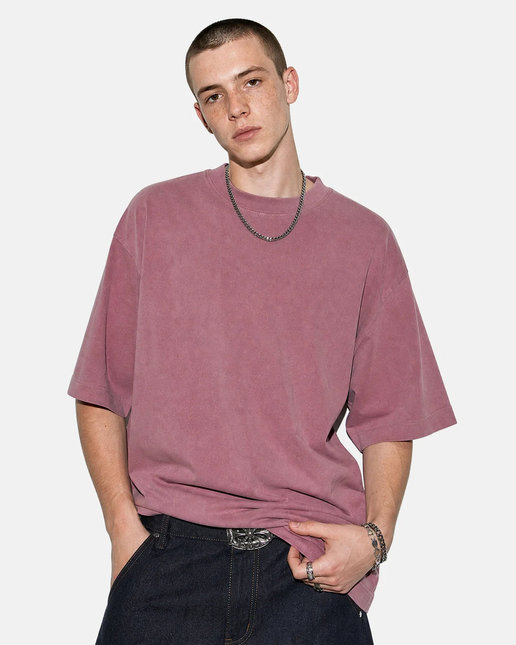 Acid Washed Cotton T-Shirt | Inflation Streetwear