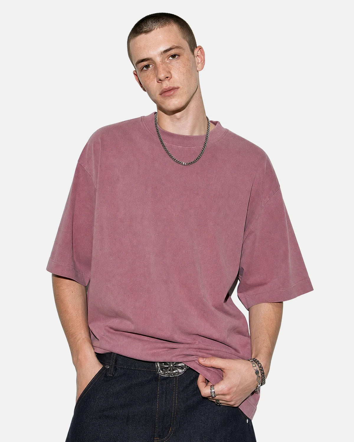 Acid Washed Cotton T-Shirt | Inflation Streetwear