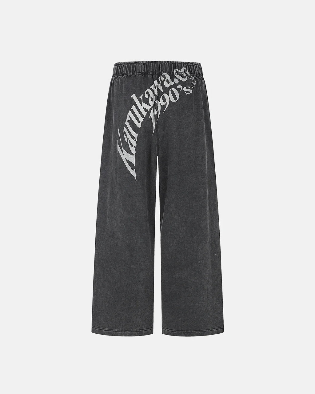 Washed Graphic Wide-Leg Sweatpants | Inflation Streetwear