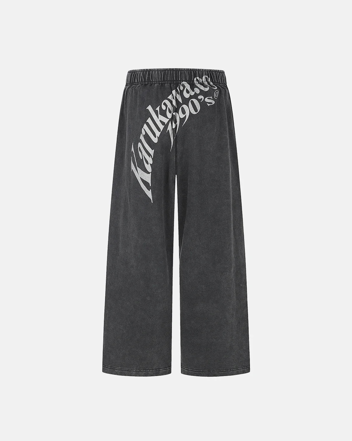 Washed Graphic Wide-Leg Sweatpants | Inflation Streetwear